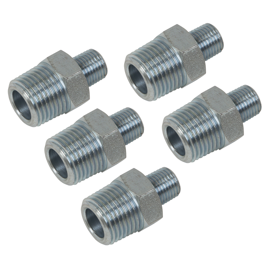 Sealey PCL Reducing Union 1/2"BSPT to 1/4"BSPT - Pack of 5