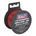 Sealey 17A Thick Wall Automotive Cable 4m - Red