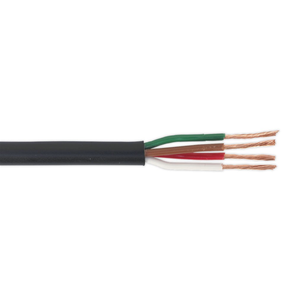 Sealey Thin Wall Automotive Cable 4 x 0.75mm² 24/0.20mm 30m - Black