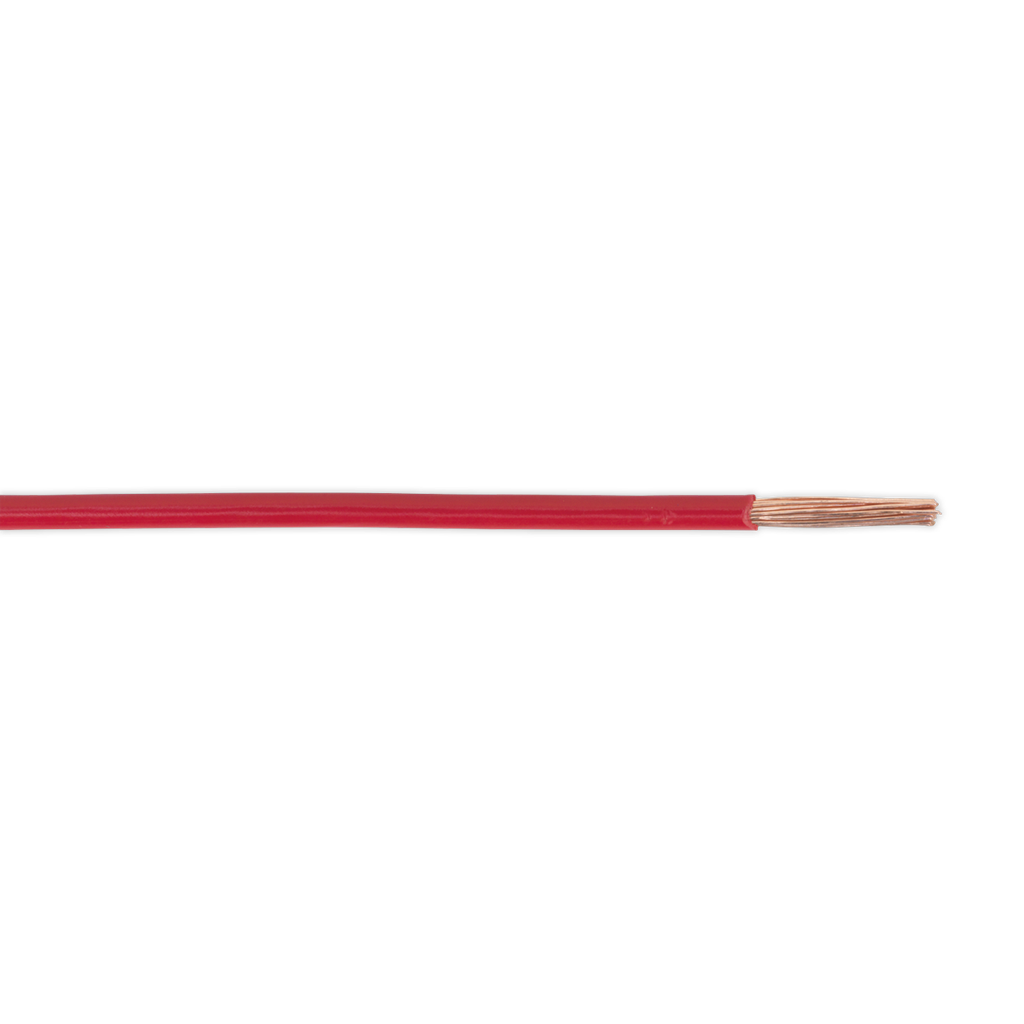 Sealey Thin Wall Single Automotive Cable 2mm² 28/0.30mm 50m - Red