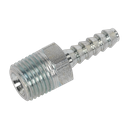 Sealey PCL Screwed Tailpiece Male 1/4"BSPT - 3/16" Hose - Pack of 5