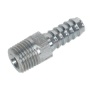 Sealey PCL Screwed Tailpiece Male 1/4"BSPT - 5/16" Hose - Pack of 5