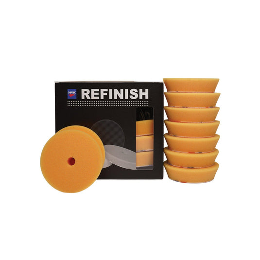 Box of 12 Yellow Orbital Compounding Pads 100mm 