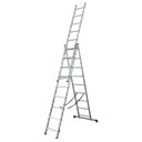 Extension Combination Ladder 3 x 9 Aluminium - EN 131