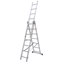 Sealey Extension Combination Ladder 3 x 7 Aluminium - BS EN 131