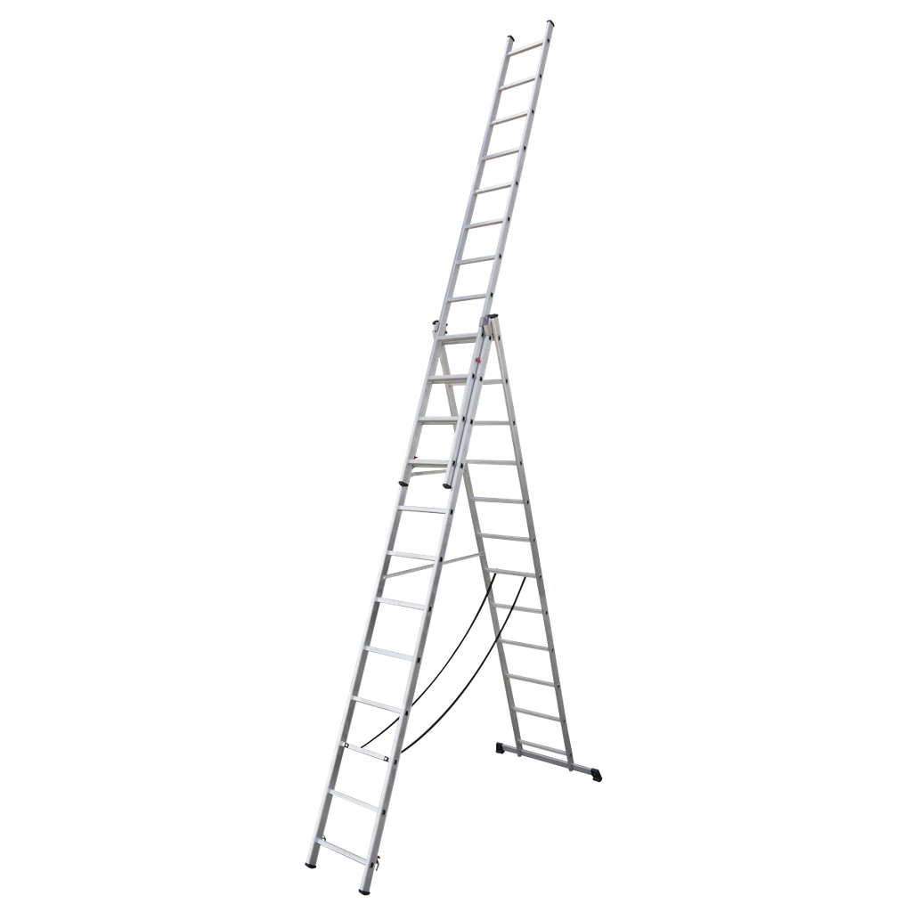 Extension Combination Ladder 3 x 12 Aluminium - EN 131