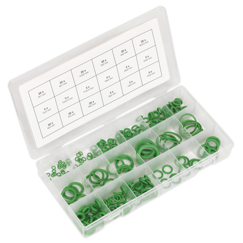 Sealey Rubber O-Ring Air Conditioning Assortment 225pc