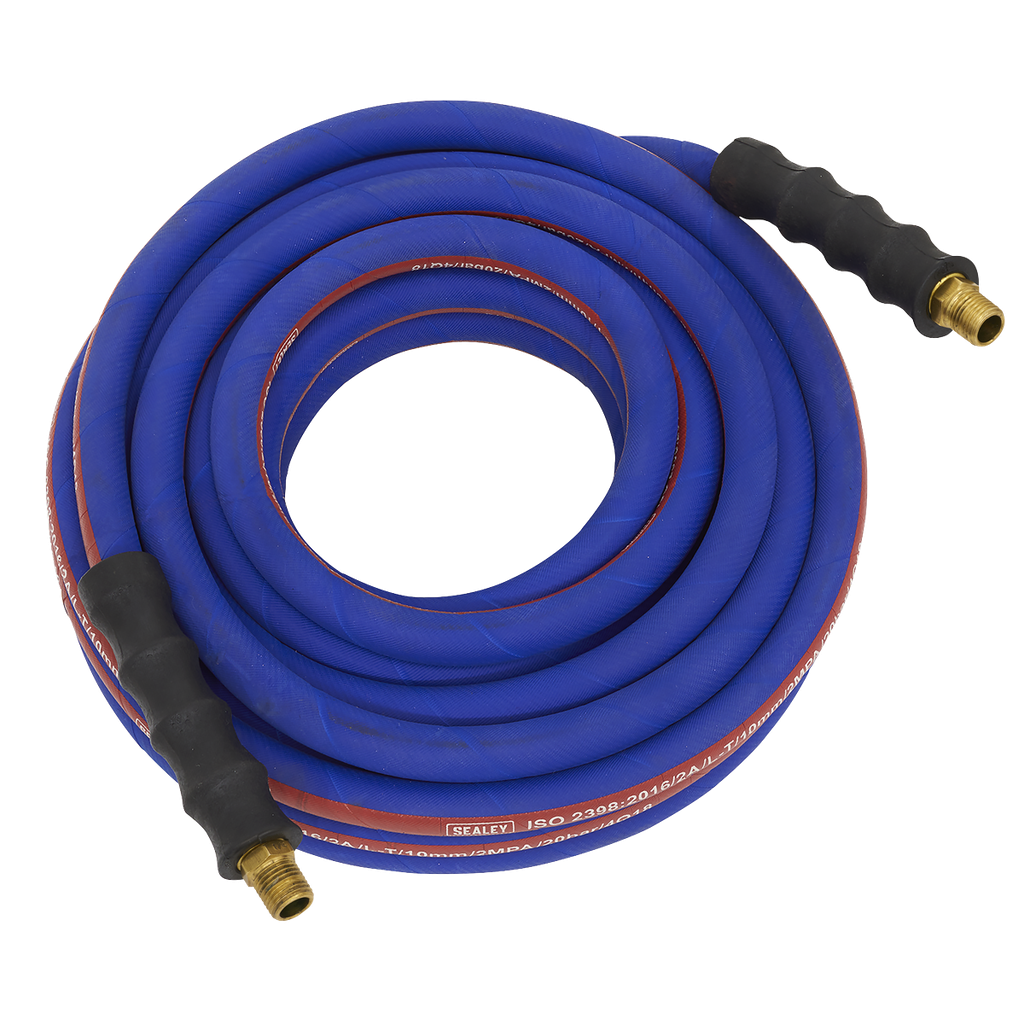 Extra-Heavy-Duty Air Hose with 1/4"BSP Unions 20m x 8mm