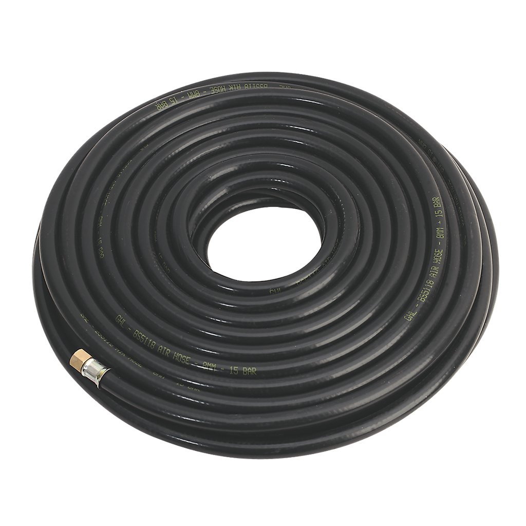 Sealey Heavy-Duty Air Hose with 1/4"BSP Unions 20m x 8mm