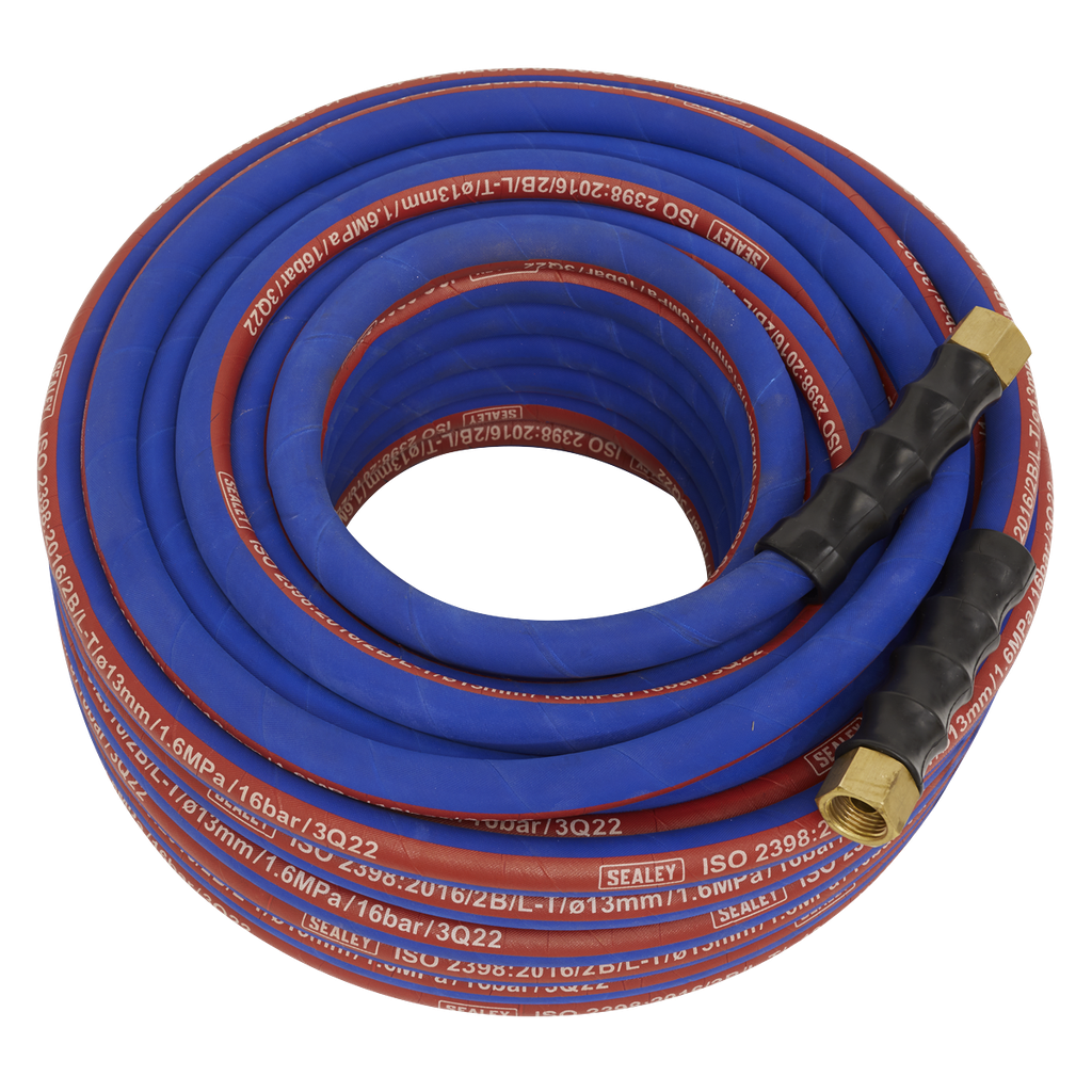 Sealey Extra-Heavy-Duty Air Hose with 1/2"BSP Unions 30m x 13mm