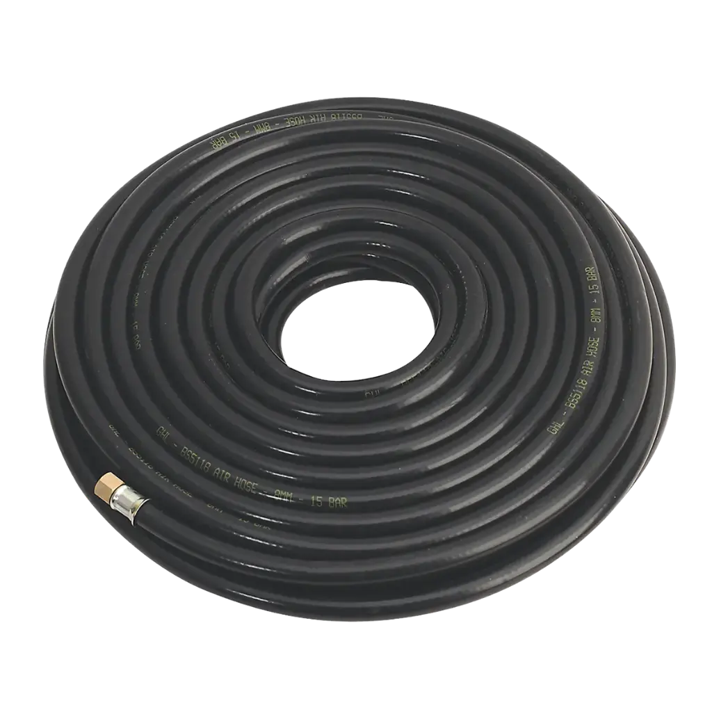 Heavy-Duty Air Hose with 1/4"BSP Unions 30m x 8mm