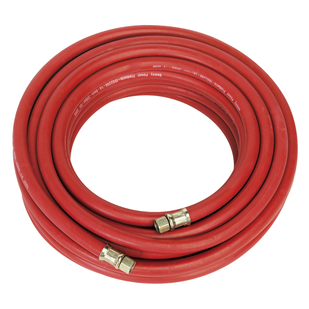 Sealey Air Hose with 1/4"BSP Unions 15m x 8mm