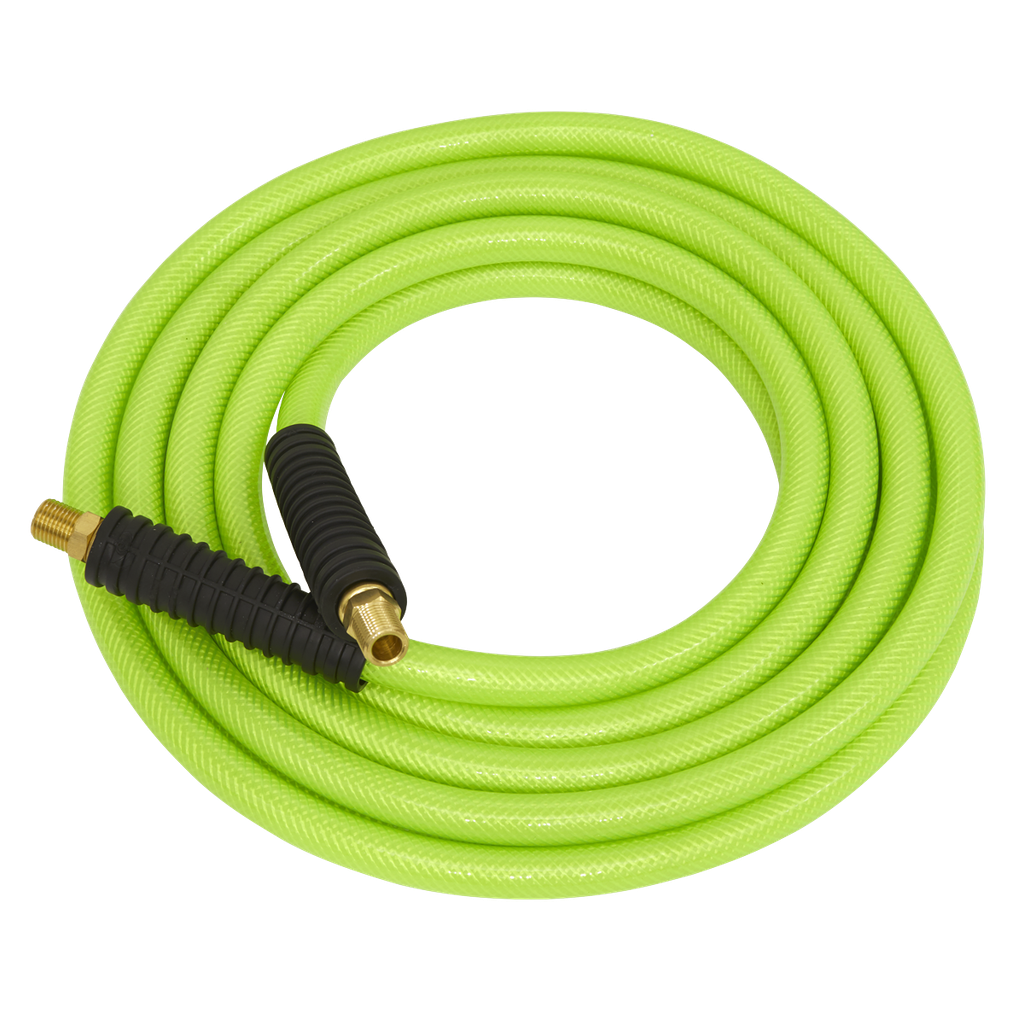 Sealey High-Visibility Air Hose with 1/4"BSP Unions 10m x 10mm