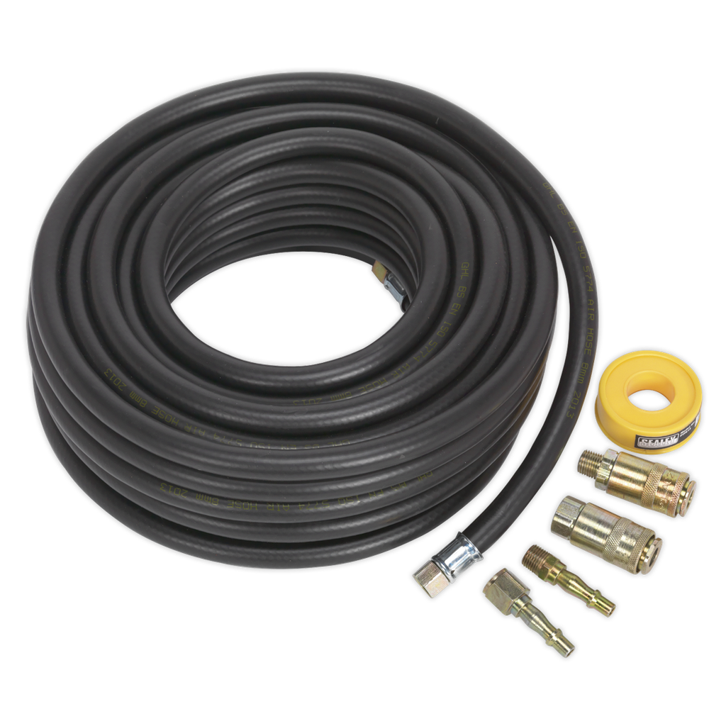 Air Hose Kit with Connectors 15m x 8mm