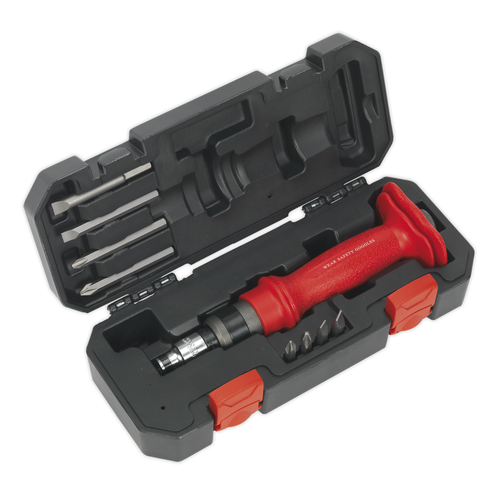 Sealey Premier Heavy-Duty Impact Driver Set with Protection Grip 10pc