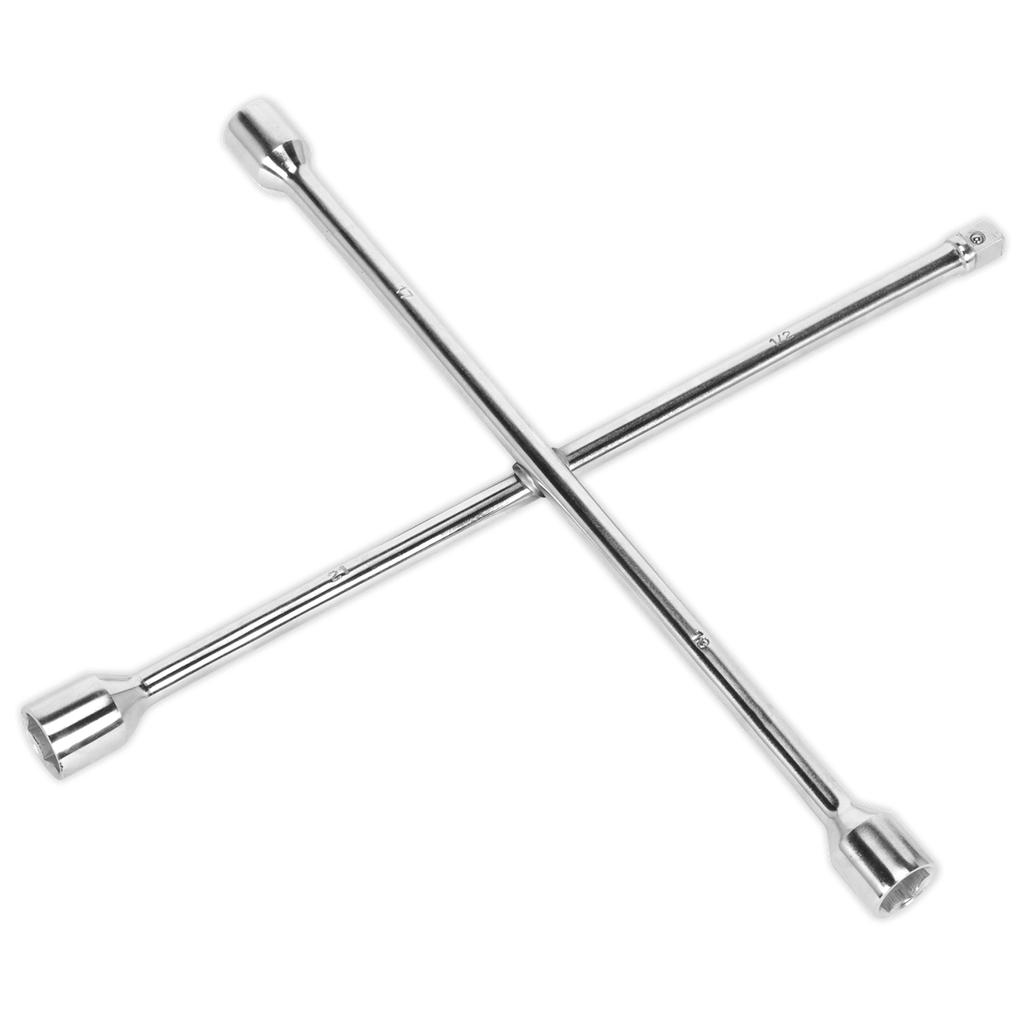Sealey Heavy-Duty 4-Way Wheel Brace 1/2"Sq Drive
