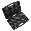 Sealey Premier Impact TRX-Star*/Hex/Spline Bit Set 3/8" & 1/2"Sq Drive 42pc