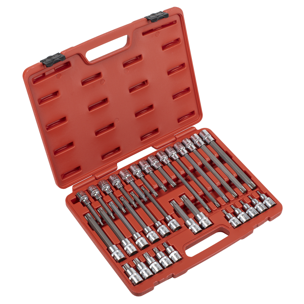 Sealey Premier TRX-Star* Socket Bit Set 1/2"Sq Drive 32pc