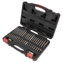 Sealey Premier TRX-Star*/Hex/Spline Bit Set 3/8" & 1/2"Sq Drive 42pc