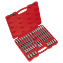 Sealey Premier Ribe Socket Bit Set 1/2"Sq Drive 32pc