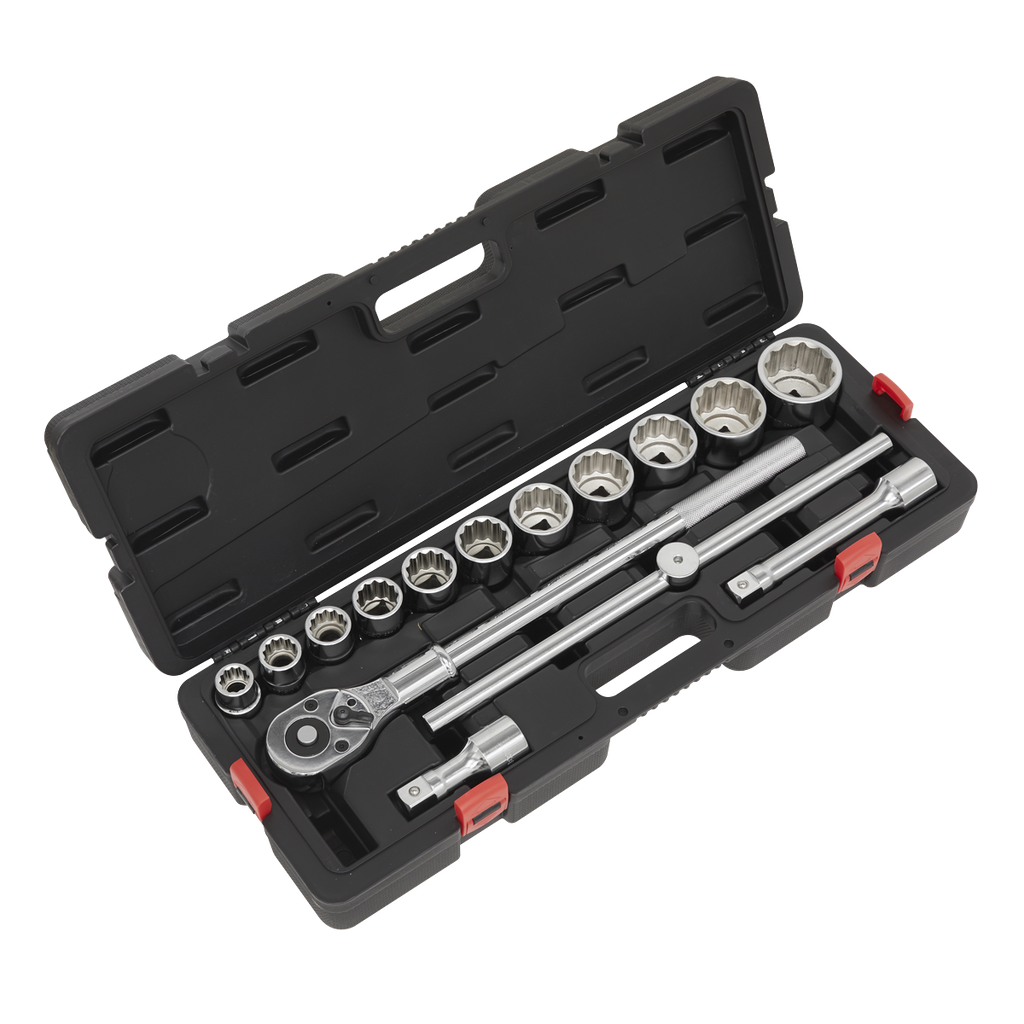 Sealey Premier Socket Set 3/4"Sq Drive 12-point 15pc