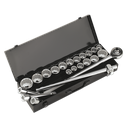 Sealey Premier Socket Set 3/4"Sq Drive 12-point 22pc