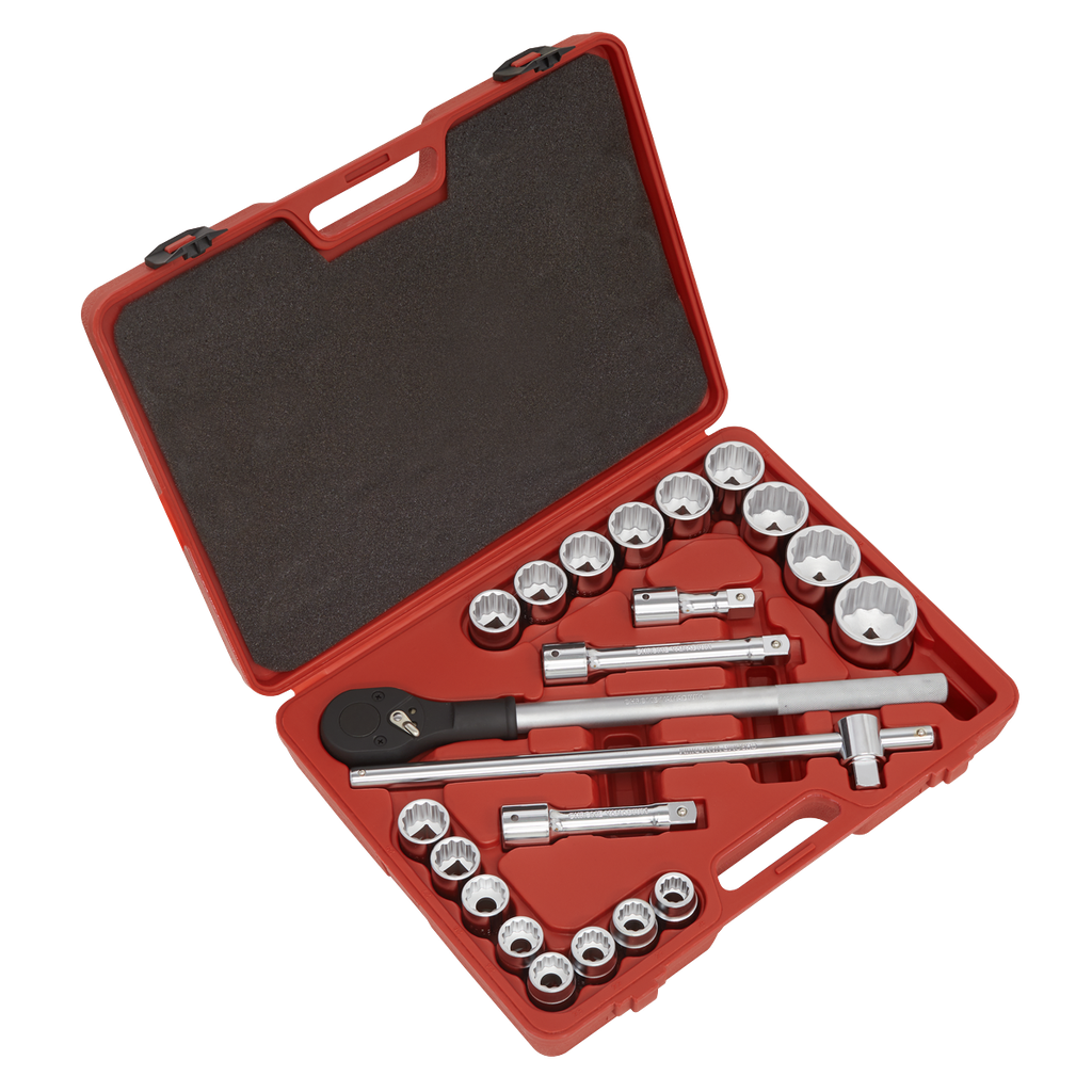 Sealey Premier Socket Set 3/4"Sq Drive 12-point 22pc