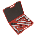 Sealey Premier Socket Set 3/4"Sq Drive 12-point 22pc