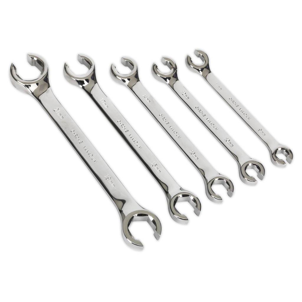 Sealey Premier Flare Nut Spanner Set 5pc