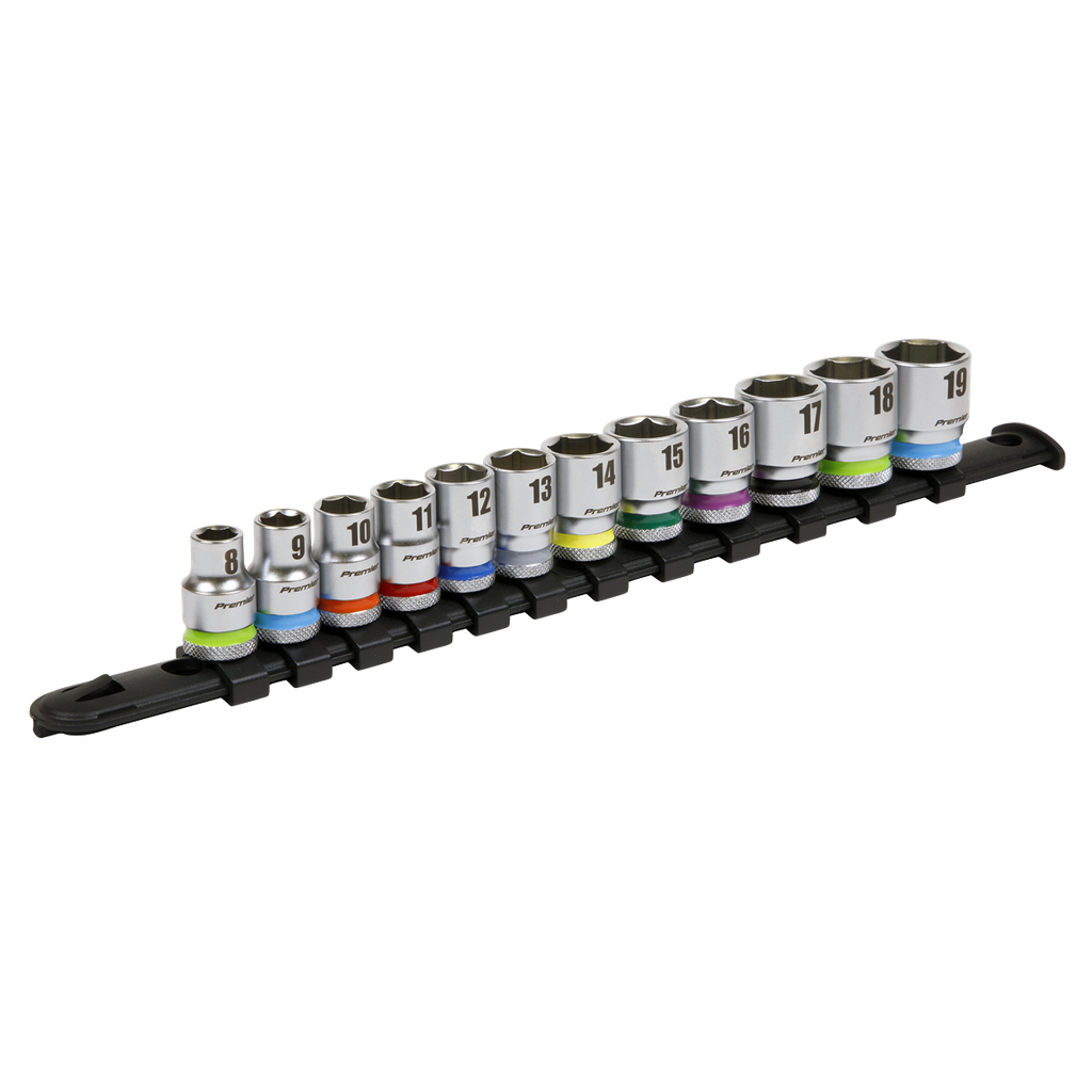 Sealey Premier Platinum Socket Set 3/8"Sq Drive 12pc