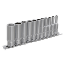 Sealey Premier Imperial Deep Socket Set 1/4"Sq Drive 11pc