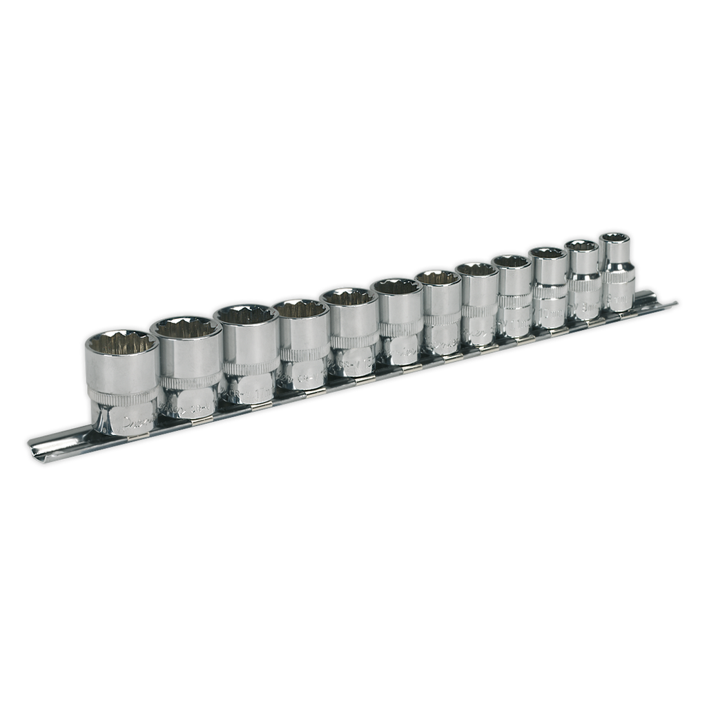Sealey Premier Socket Set 3/8"Sq Drive 12-point 12pc