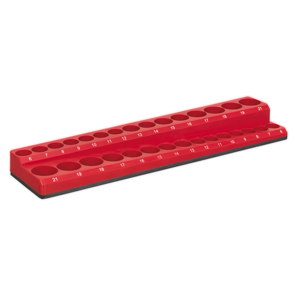 Sealey Premier Socket Holder Magnetic 3/8"Sq Drive Capacity 30 Sockets