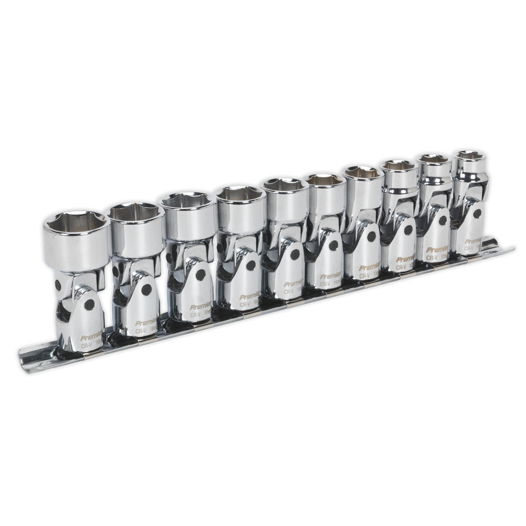 Sealey Premier Universal Joint Socket Set 3/8"Sq Drive 10pc