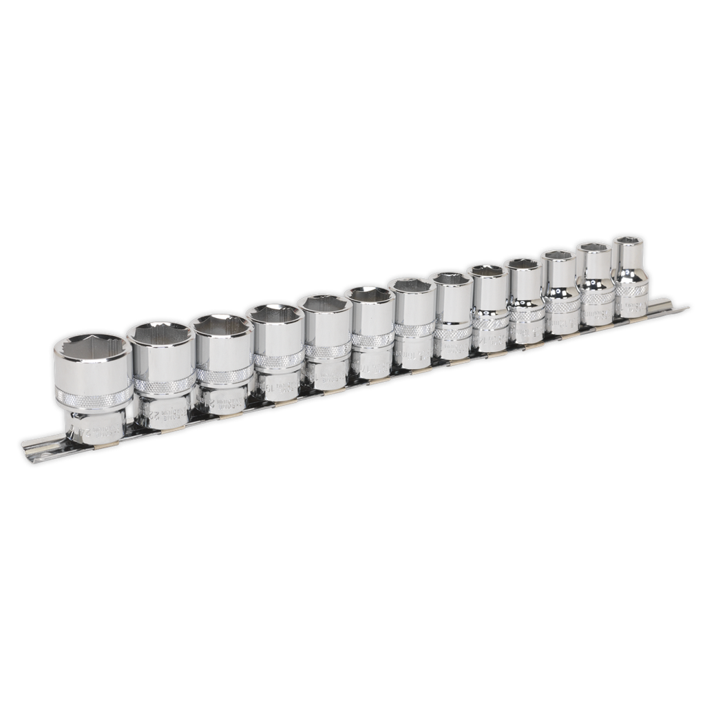 Sealey Premier Lock-On™ Socket Set 1/2"Sq Drive 13pc