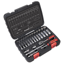 Sealey Lock-On™ Socket Set 1/4"Sq Drive 32pc