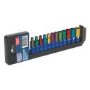 Sealey Premier Multi-Coloured Socket Set 1/4"Sq Drive 12pc