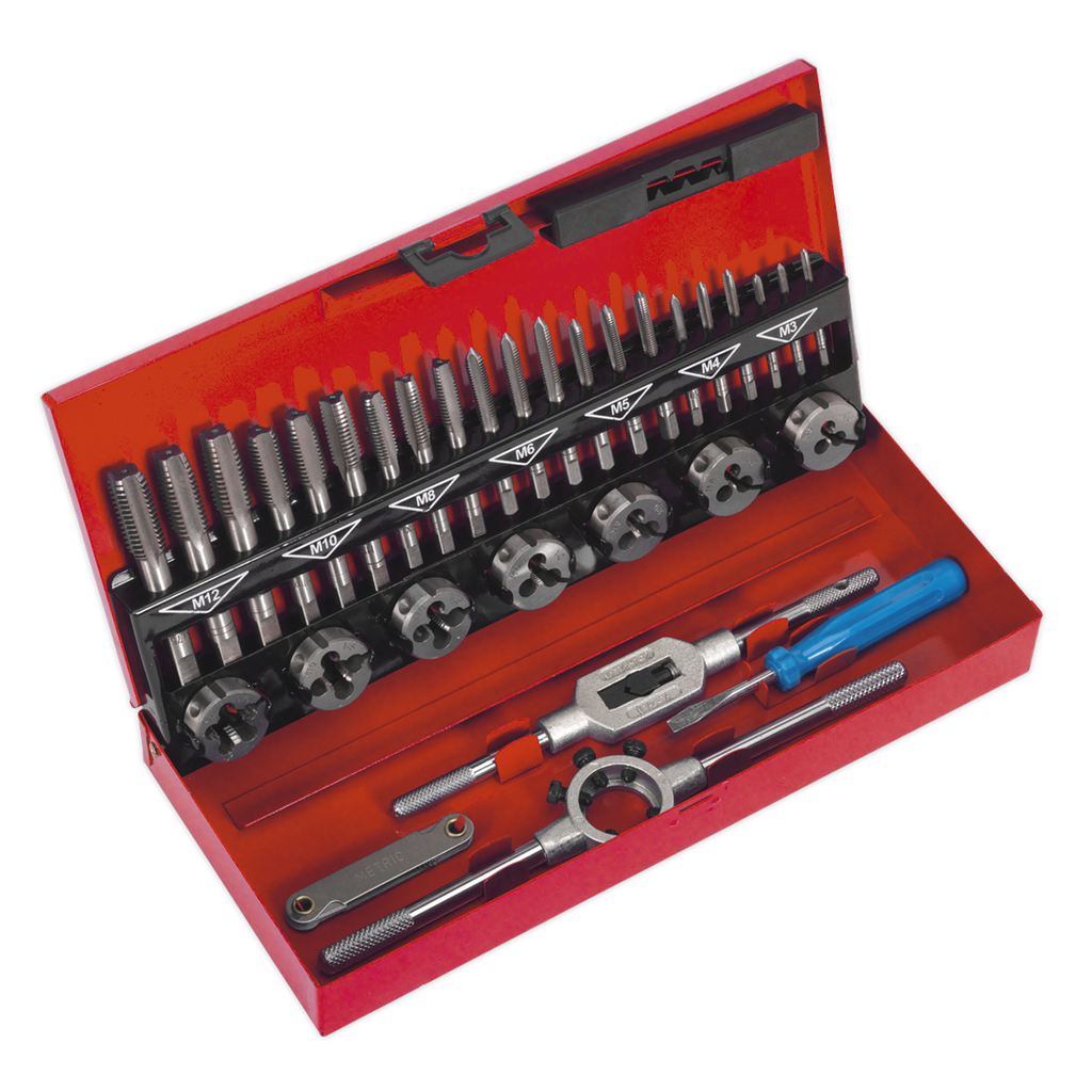 Sealey Metric Tap & Die Set Split Dies 32pc
