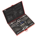 Sealey Metric Tap & Die Set Split Dies 40pc
