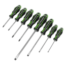 Sealey Premier GripMAX® Screwdriver Set 8pc - Hi-Vis Green