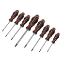 Sealey Premier GripMAX® Security TRX-Star* Screwdriver Set 8pc - Red