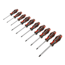 Sealey Premier GripMAX® TRX-Star* Screwdriver Set 10pc - Red