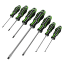 Sealey Premier GripMAX® Screwdriver Set 7pc - Hi-Vis Green