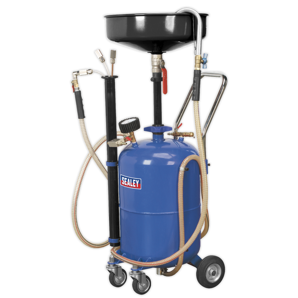 Sealey Air Discharge Mobile Oil Drainer with Probes 35L