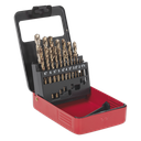 HSS Cobalt Fully Ground Drill Bit Set 19pc