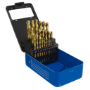 Sealey HSS Fully Ground Drill Bit Set 25pc - DIN 338