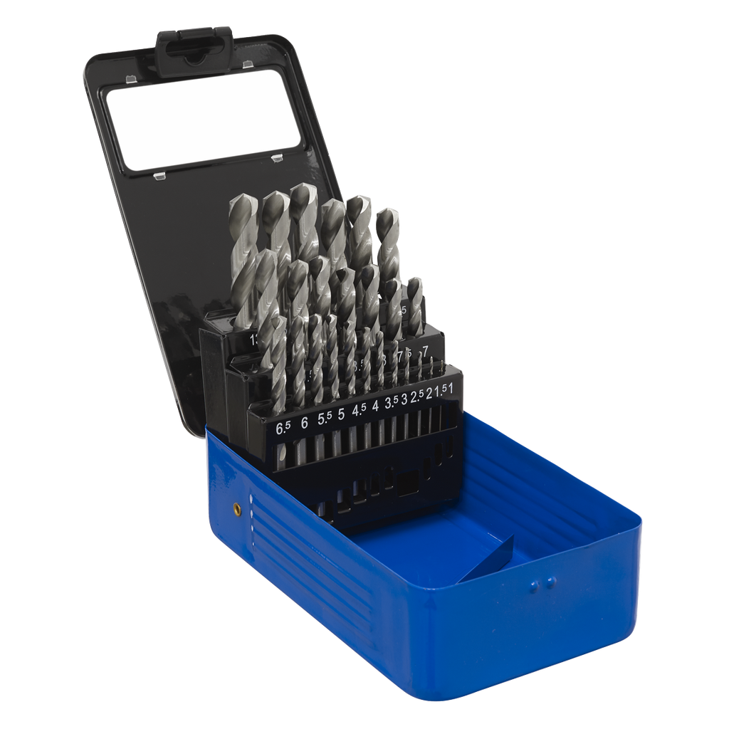 Sealey HSS Fully Ground Drill Bit Set 25pc