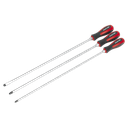 Sealey Premier Extra-Long Hammer-Thru Screwdriver Set 450mm 3pc