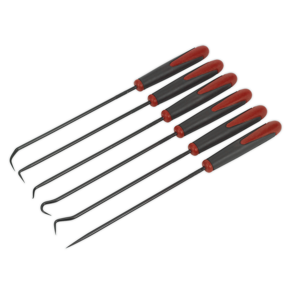 Sealey Extra-Long Pick & Hook Set 6pc