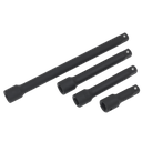 Sealey Premier Impact Extension Bar Set 1/2"Sq Drive 4pc